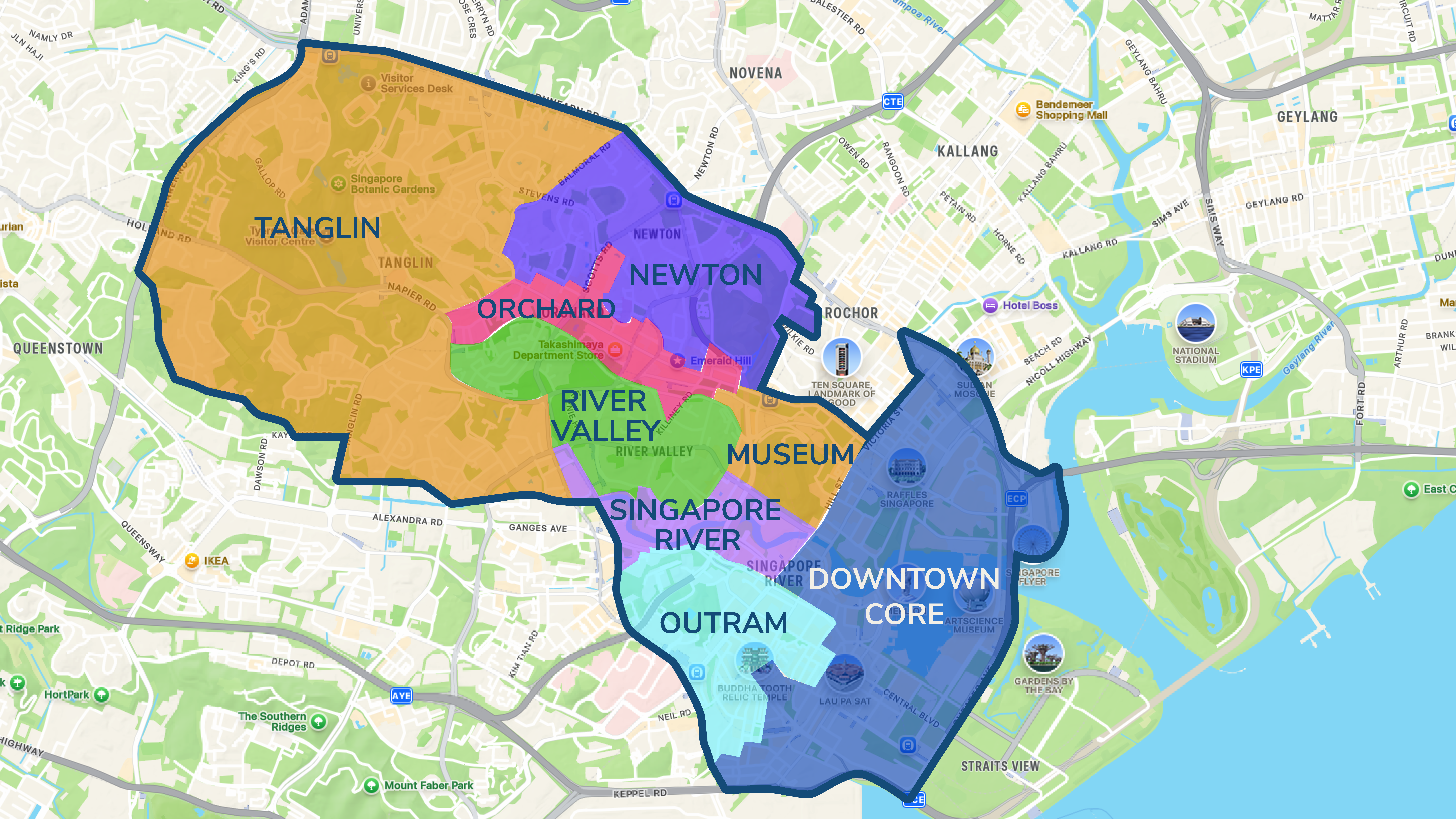 Community boundary map